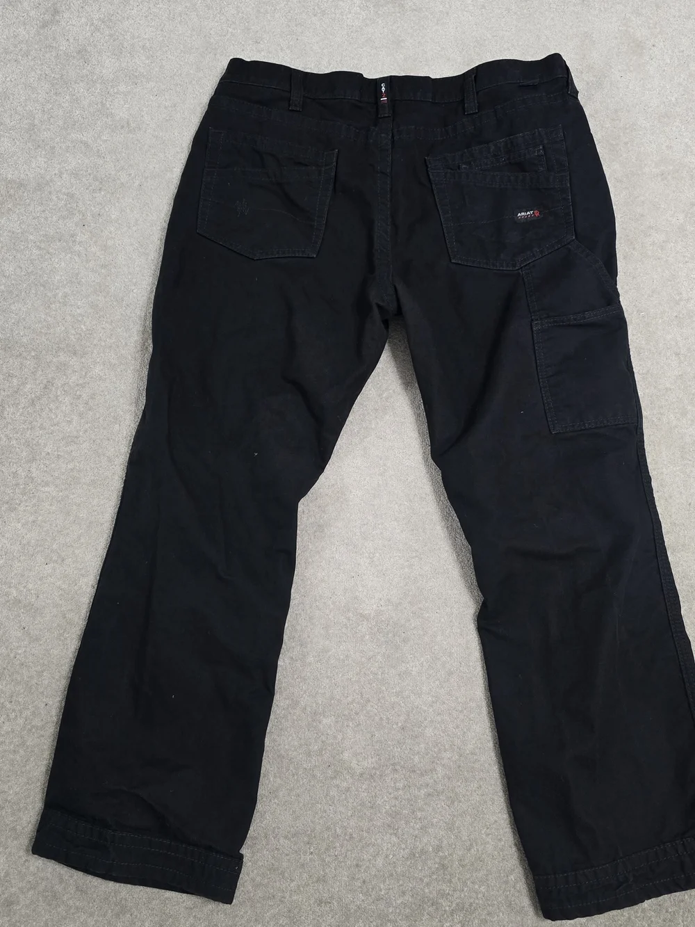 Ariat Flame Resistant Black Relaxed Boot Pants Mens Size 38/32